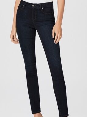 PAIGE Skyline Skinny Jeans Women’s 28 Transcend Dark Wash Stretch Denim Mid Rise